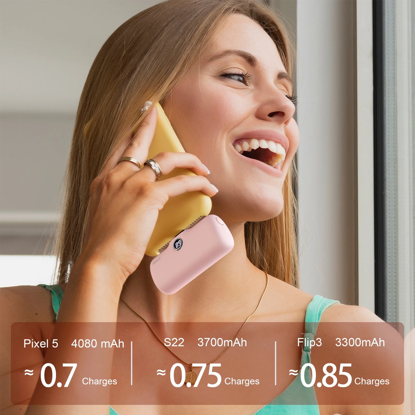 Lavender Lounge Capsule Powerbank for IPhone Samsung USBC