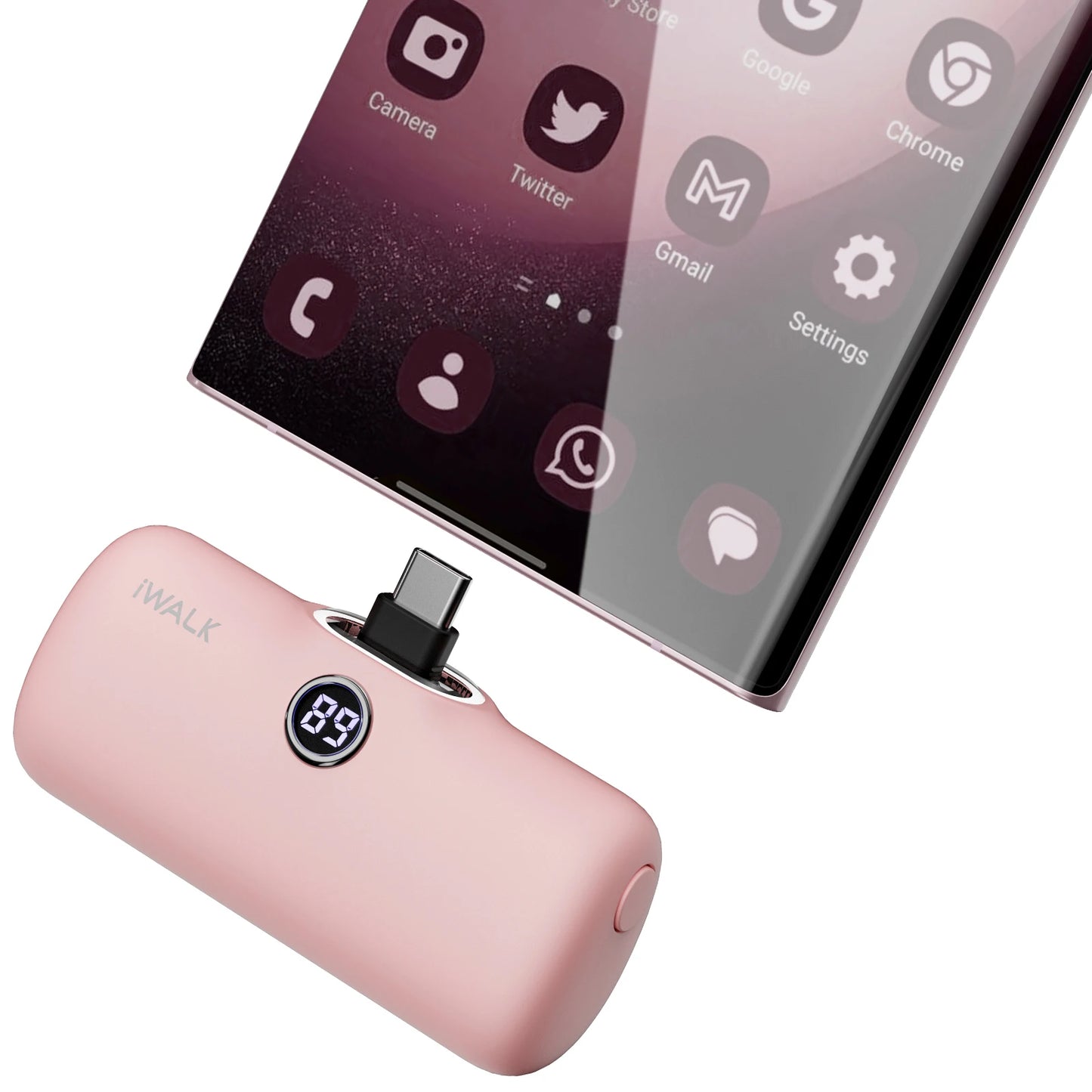 Lavender Lounge Capsule Powerbank for IPhone Samsung USBC